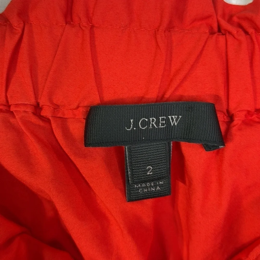 🌽 J.Crew, coral cotton off the shoulder blouse G2654